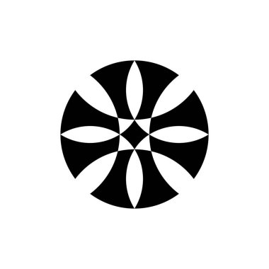 Soyut logo. Simge tasarımı. Şablon elementleri Geometrik soyut logolar