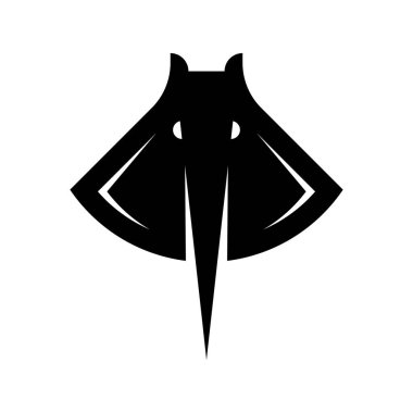 Stingray logosu. Simge tasarımı. Şablon ögeleri