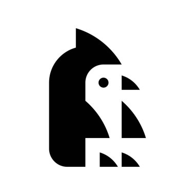 Penguen logosu. Simge tasarımı. Şablon öğeleri