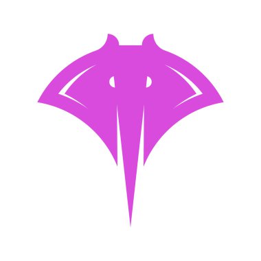 Stingray logosu. Simge tasarımı. Şablon ögeleri