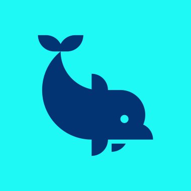 Yunus logosu. Simge tasarımı. Şablon ögeleri