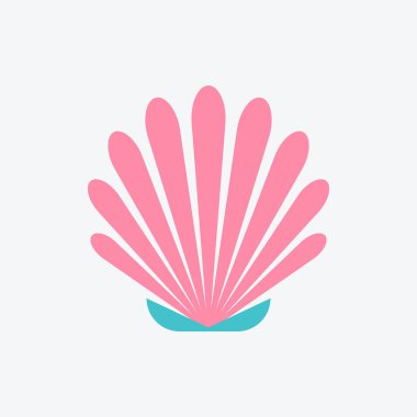 Kabuk logosu. Simge tasarımı. Şablon ögeleri