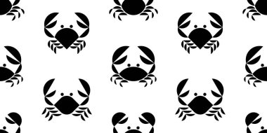 Yengeç ile kusursuz desen. beyaz arkaplanda izole