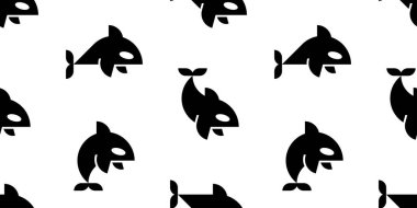 Orca 'da kusursuz bir düzen var. beyaz arkaplanda izole