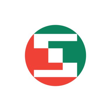 O harfi logosu. Simge tasarımı. Şablon elementleri Geometrik soyut logolar