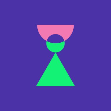 Logo numarası. Simge tasarımı. Şablon elementleri Geometrik soyut logolar