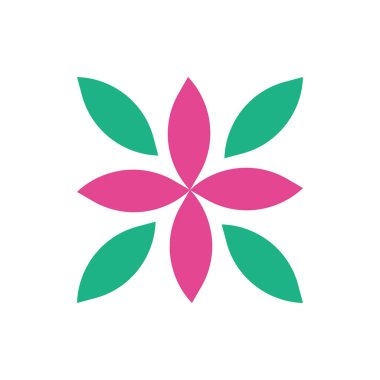 Soyut logo. Simge tasarımı. Şablon elementleri Geometrik soyut logolar