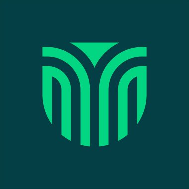 Soyut logo. Simge tasarımı. Şablon elementleri Geometrik soyut logolar