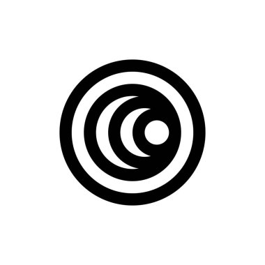 O harfi logosu. Simge tasarımı. Şablon elementleri Geometrik soyut logolar