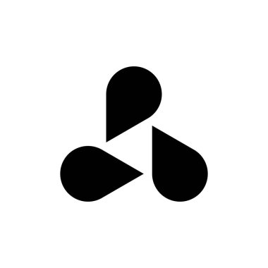 Soyut logo. Simge tasarımı. Şablon elementleri Geometrik soyut logolar