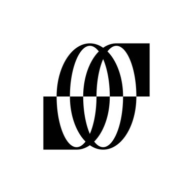 Soyut logo. Simge tasarımı. Şablon elementleri Geometrik soyut logolar