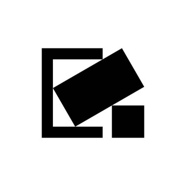 Soyut logo. Simge tasarımı. Şablon elementleri Geometrik soyut logolar