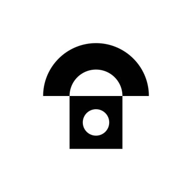 Soyut logo. Simge tasarımı. Şablon elementleri Geometrik soyut logolar