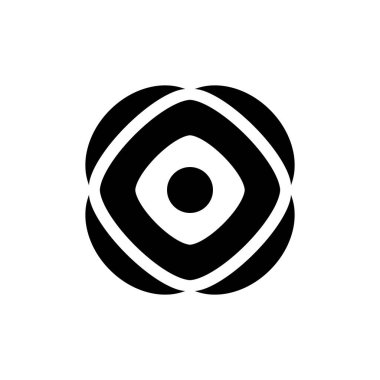 Soyut logo. Simge tasarımı. Şablon elementleri Geometrik soyut logolar