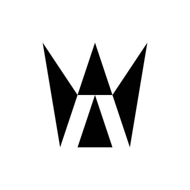 Soyut logo. Simge tasarımı. Şablon elementleri Geometrik soyut logolar