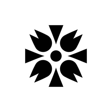 Soyut logo. Simge tasarımı. Şablon elementleri Geometrik soyut logolar