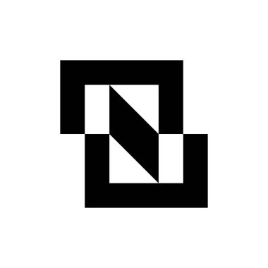 Soyut logo. Simge tasarımı. Şablon elementleri Geometrik soyut logolar