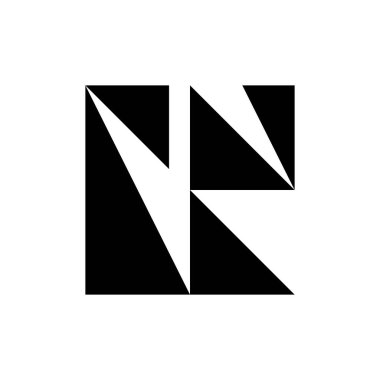 Soyut logo. Simge tasarımı. Şablon elementleri Geometrik soyut logolar