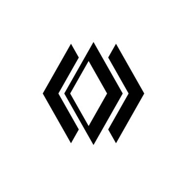 Soyut logo. Simge tasarımı. Şablon elementleri Geometrik soyut logolar