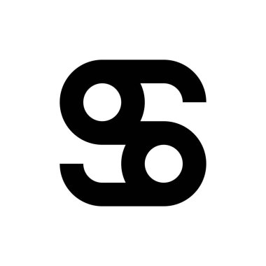 Soyut logo. Simge tasarımı. Şablon elementleri Geometrik soyut logolar