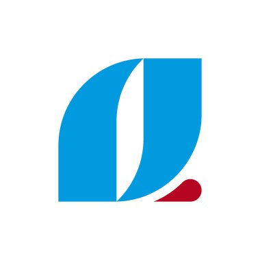 Q harfi logosu. Simge tasarımı. Şablon elementleri Geometrik soyut logolar