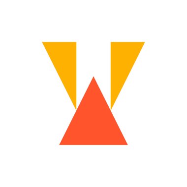 Y harfi logosu. Simge tasarımı. Şablon elementleri Geometrik soyut logolar