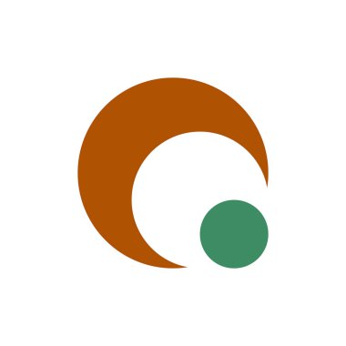 Q harfi logosu. Simge tasarımı. Şablon elementleri Geometrik soyut logolar