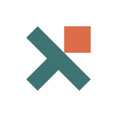 Soyut logo. Simge tasarımı. Şablon elementleri Geometrik soyut logolar