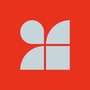 Soyut logo. Simge tasarımı. Şablon elementleri Geometrik soyut logolar