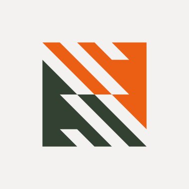 Soyut logo. Simge tasarımı. Şablon elementleri Geometrik soyut logolar