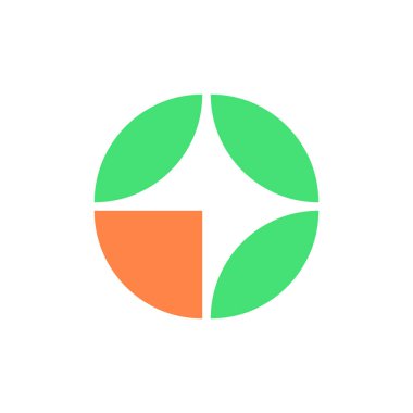 Soyut logo. Simge tasarımı. Şablon elementleri Geometrik soyut logolar