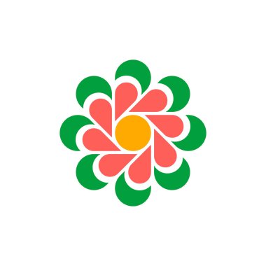 Soyut logo. Simge tasarımı. Şablon elementleri Geometrik soyut logolar