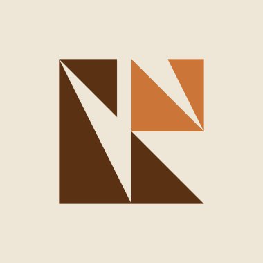 Soyut logo. Simge tasarımı. Şablon elementleri Geometrik soyut logolar