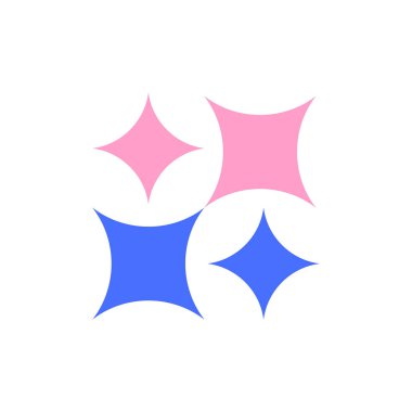 Soyut logo. Simge tasarımı. Şablon elementleri Geometrik soyut logolar