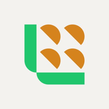 Soyut logo. Simge tasarımı. Şablon elementleri Geometrik soyut logolar