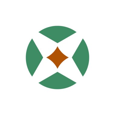 Soyut logo. Simge tasarımı. Şablon elementleri Geometrik soyut logolar