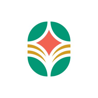 Soyut logo. Simge tasarımı. Şablon elementleri Geometrik soyut logolar