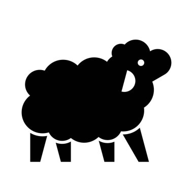 Koyun Logosu. Simge tasarımı. Şablon ögeleri