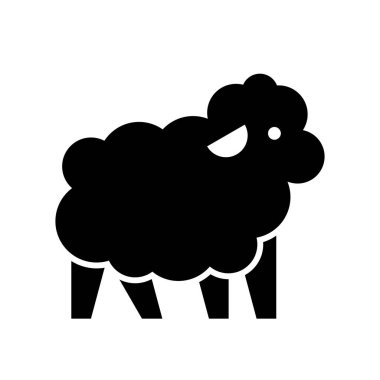 Koyun Logosu. Simge tasarımı. Şablon ögeleri