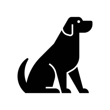 Köpek logosu. Simge tasarımı. Şablon öğeleri