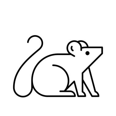 Fare Logosu. Simge tasarımı. Şablon ögeleri