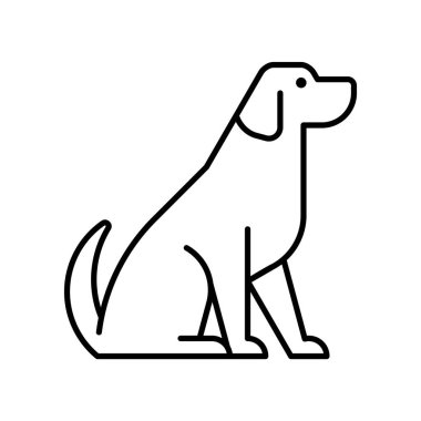 Köpek logosu. Simge tasarımı. Şablon öğeleri
