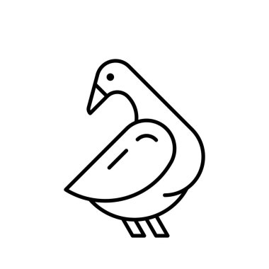 Kaz Logosu. Simge tasarımı. Şablon ögeleri