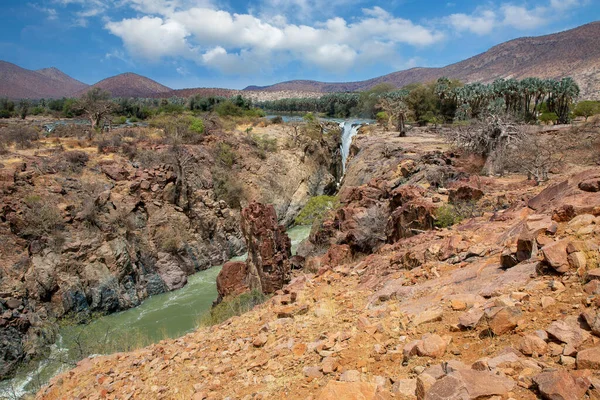 Epupa Fälle Kuene Fluss Namibia — Stockfoto