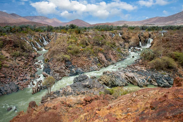 Caídas Epupa Río Kuene Namibia — Foto de Stock