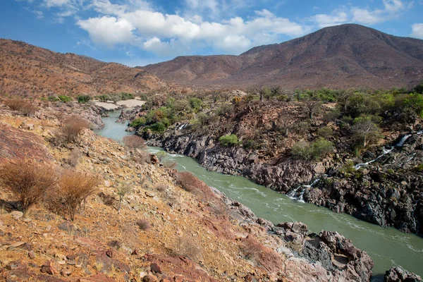 Epupa Falls Aan Kuene River Namibië — Stockfoto