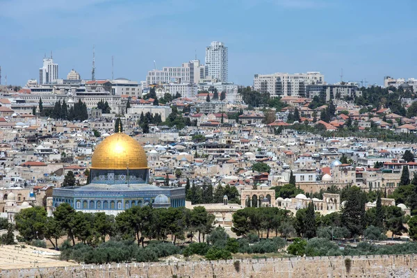 Kopuła Skale Góra Świątynna Meczet Aksa Jerozolima Izrael — Zdjęcie stockowe