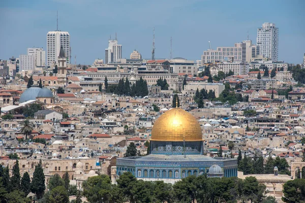 Kopuła Skale Góra Świątynna Meczet Aksa Jerozolima Izrael — Zdjęcie stockowe