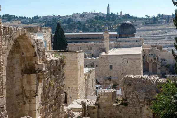 Edifícios Antigos Cidade Sagrada Jerusalém Israel — Fotografia de Stock
