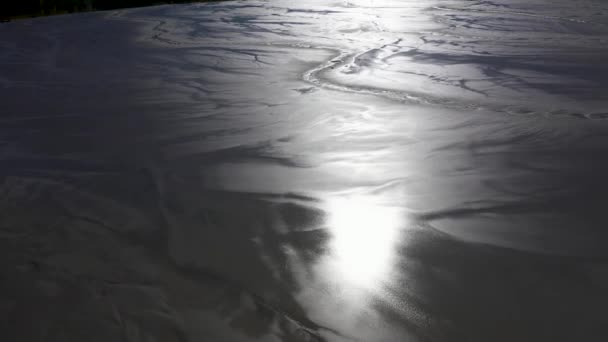 Luftaufnahme Eines Riesigen Dekantiersees Voll Mit Giftigen Bergbaurückständen Aus Einer — Stockvideo